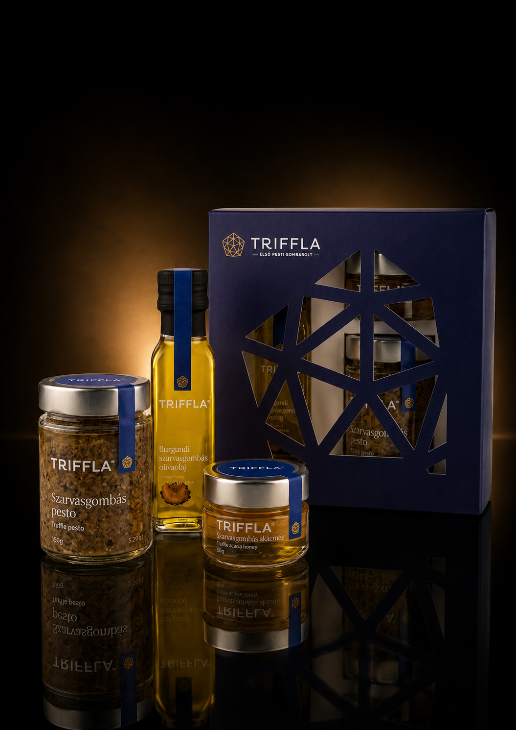 Premium Signature Truffle Gift Set by Amber & Truffle — curated luxury truffle provisions presented as a gourmet gift set