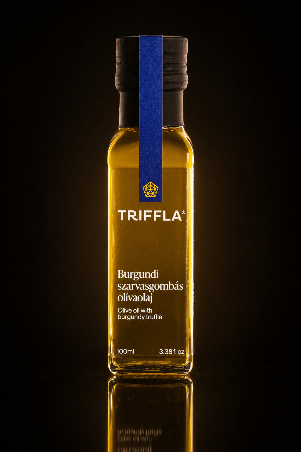 Premium Burgundy Truffle Olive Oil by Amber & Truffle — cold-pressed extra virgin olive oil infused with Burgundy truffle